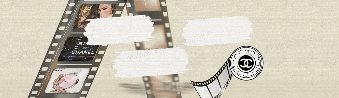 灰色纸纹背景 胶片 banner