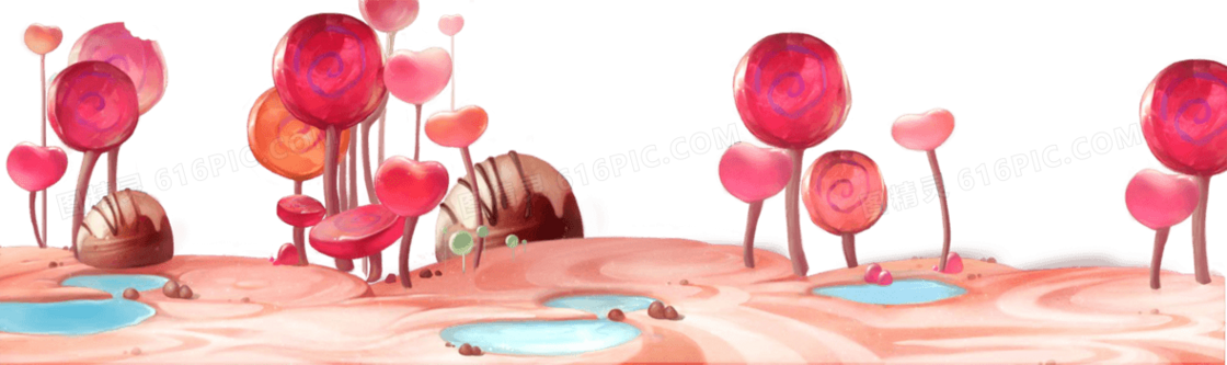粉红糖果海报背景图