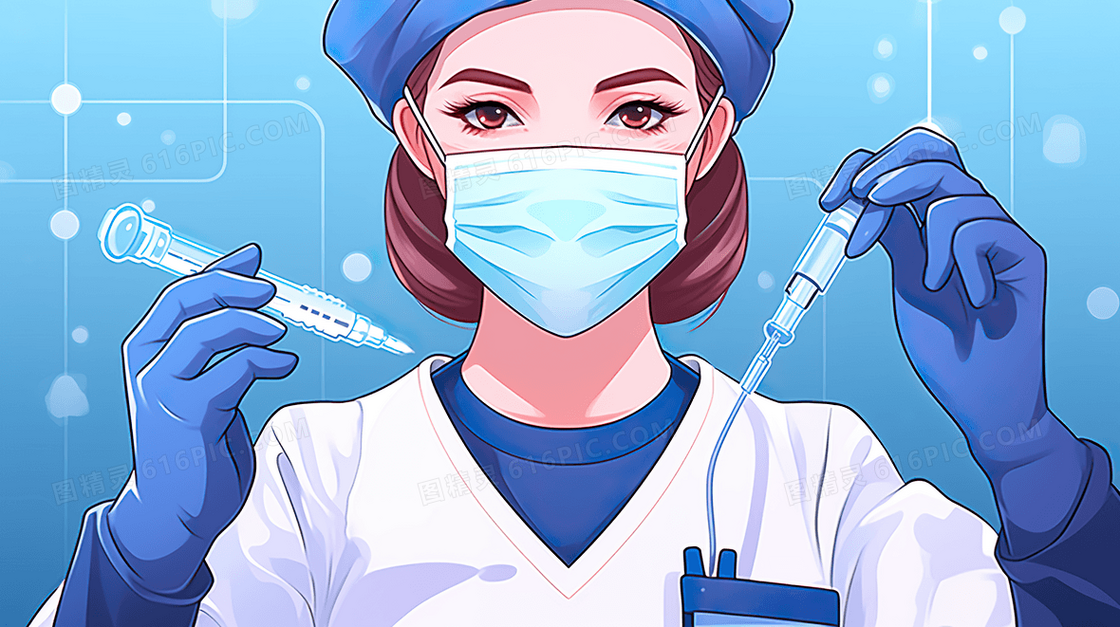 医生护士健康医疗插画
