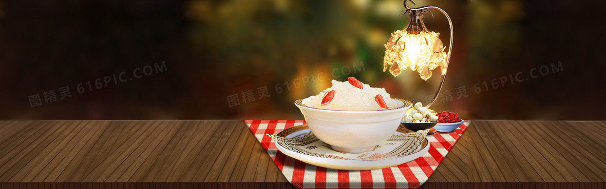 美食美味补品养生保健燕窝banner燕窝背景海报banner文艺小清新简约