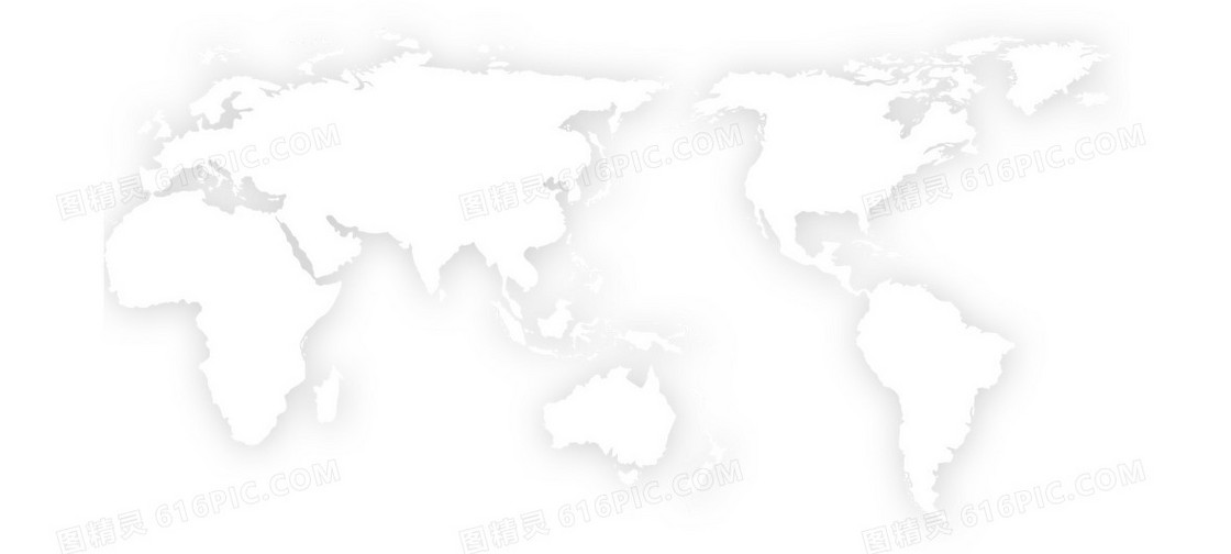 白色世界地图背景