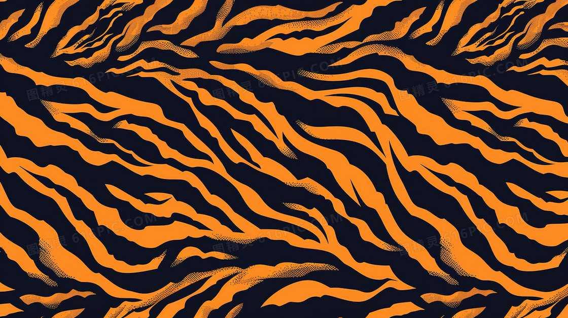 霸气的老虎花纹背景图