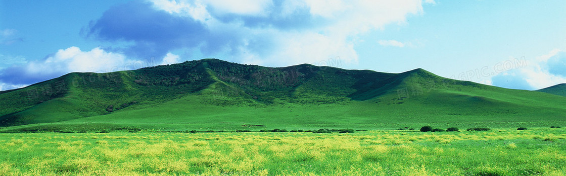 草原山丘背景