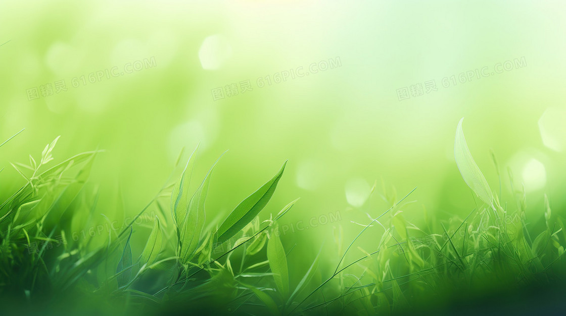 弥散风植物花卉小清新模糊纹理背景