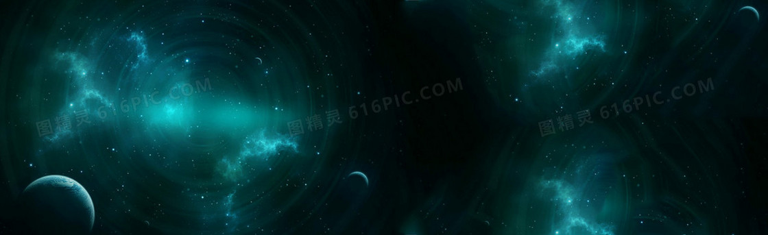 梦幻宇宙星球背景banner