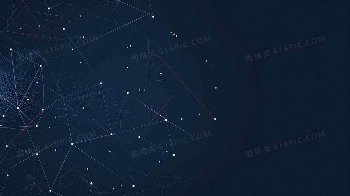 蓝色科技线条粒子背景