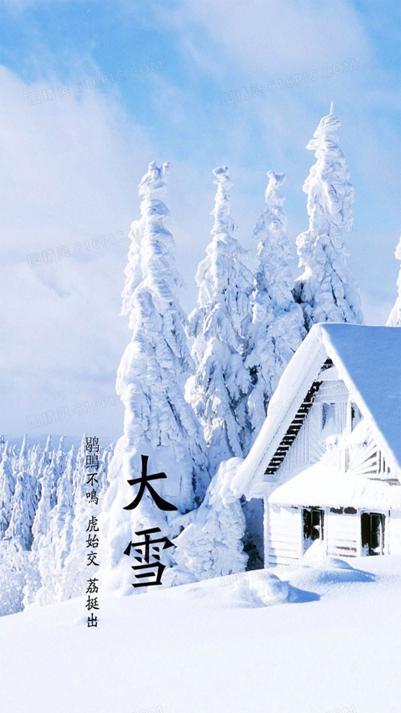 冬季大雪h5素材背景