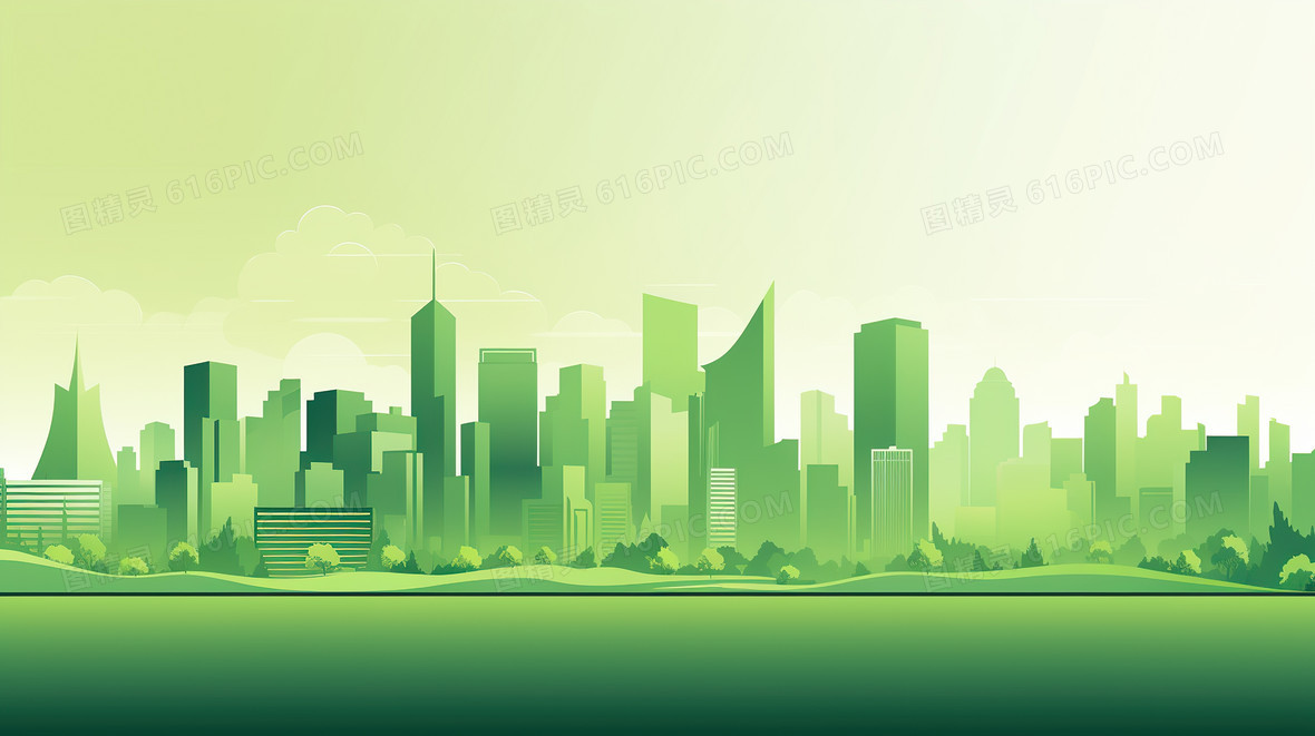 绿色环保公益低碳城市节能背景