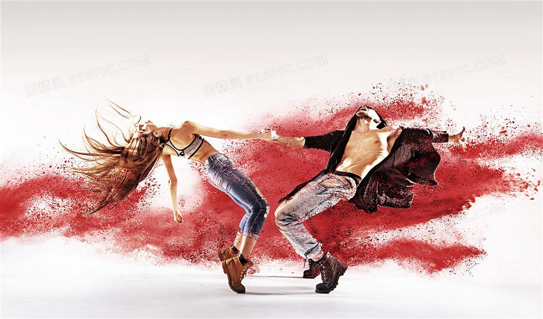 跳时尚舞动的青年舞蹈招生海报