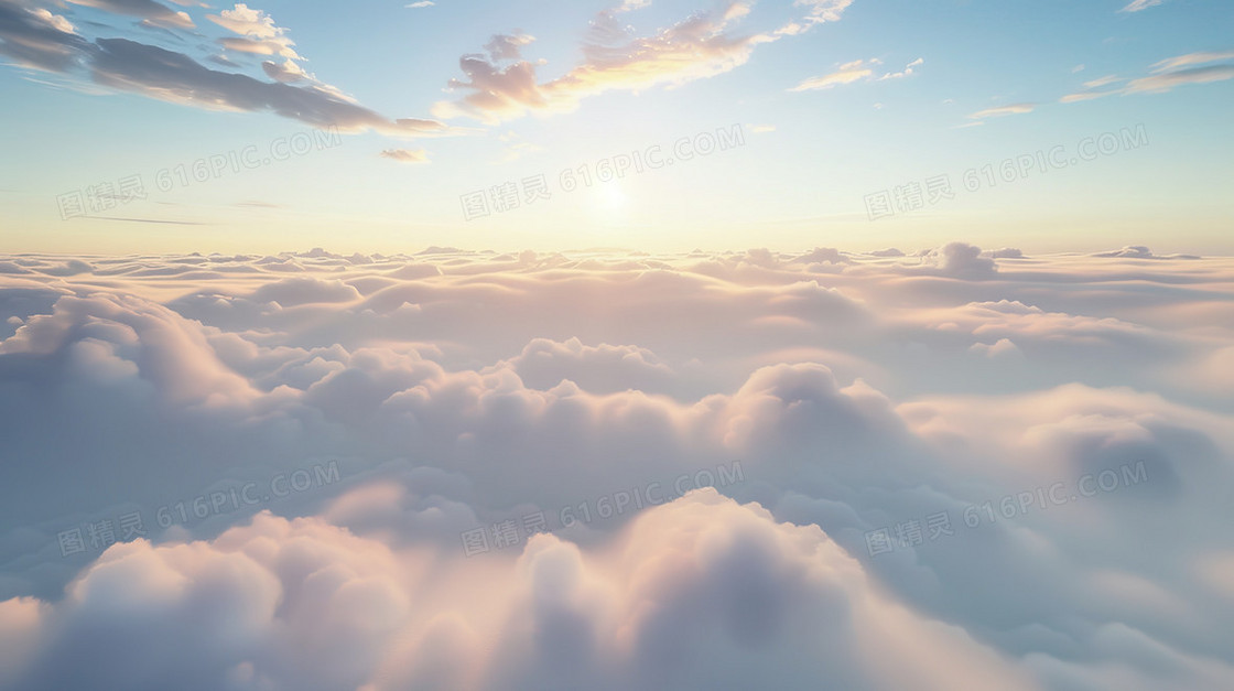 浅色天空云层背景