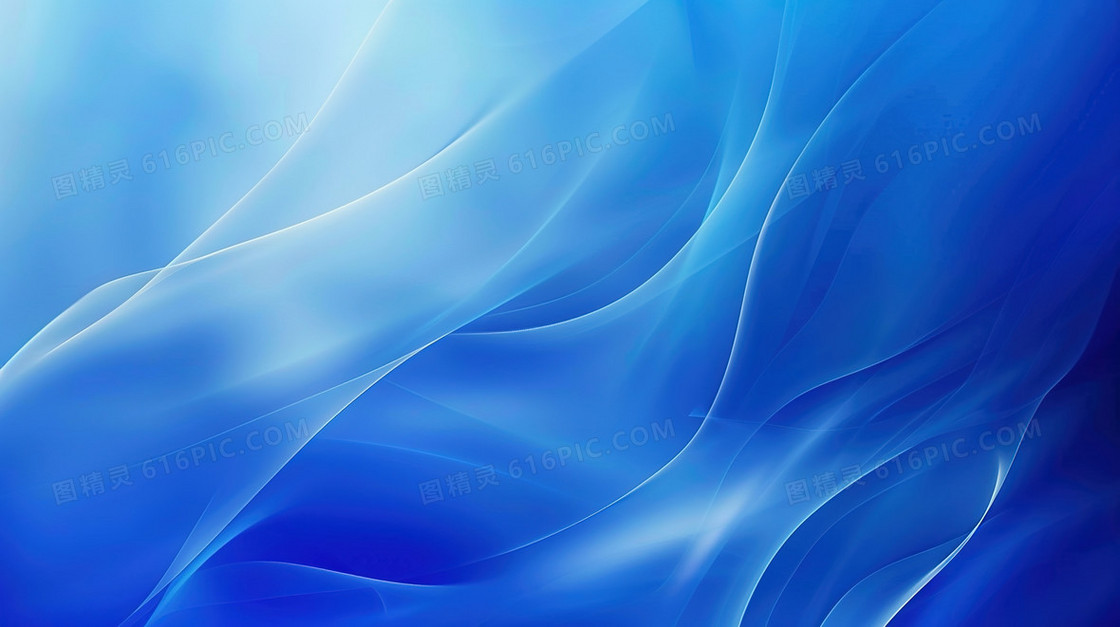 蓝色商务科技感变幻线曲线纹理背景