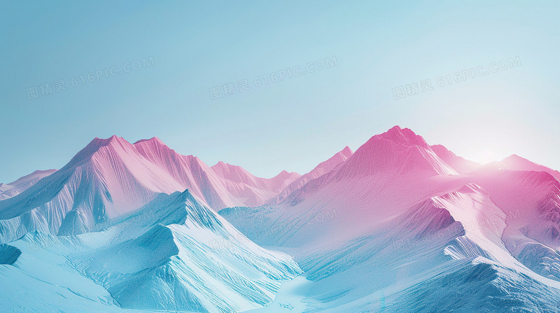 彩色变幻山峰纹理背景