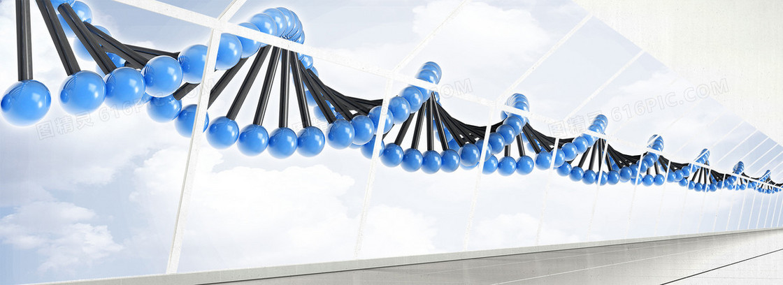 3D基因遗传背景banner