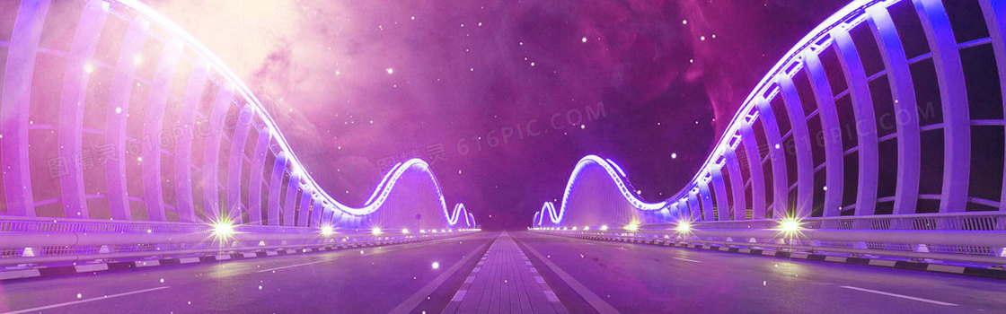 梦幻天空灯光装饰背景