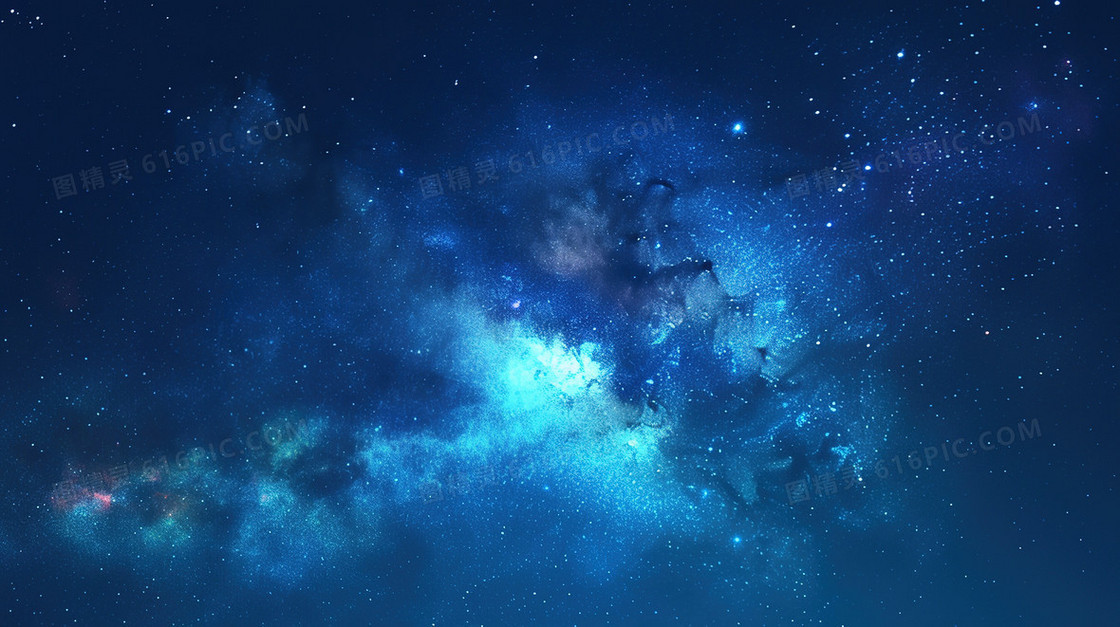 蓝色星空宇宙简约背景