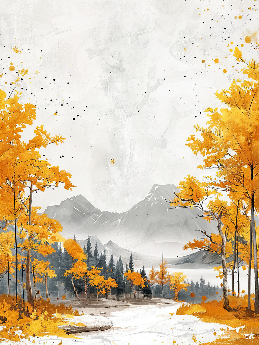 中国风山林背景