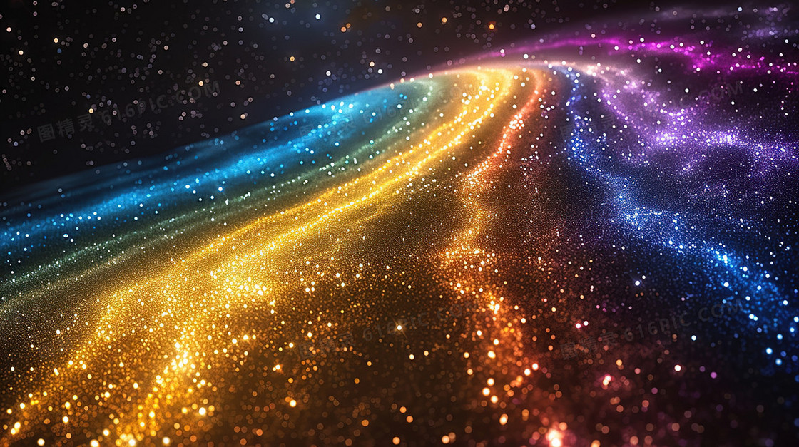 彩色梦幻流体纹理背景