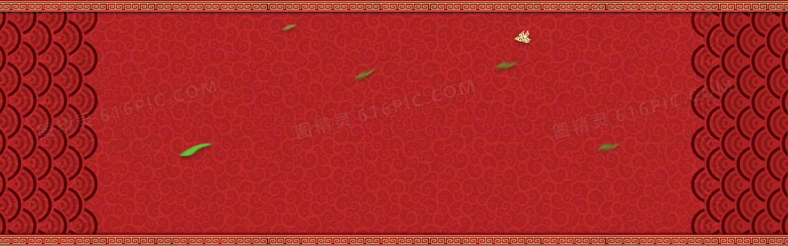 红色纹理墙面中国风新年海报背景