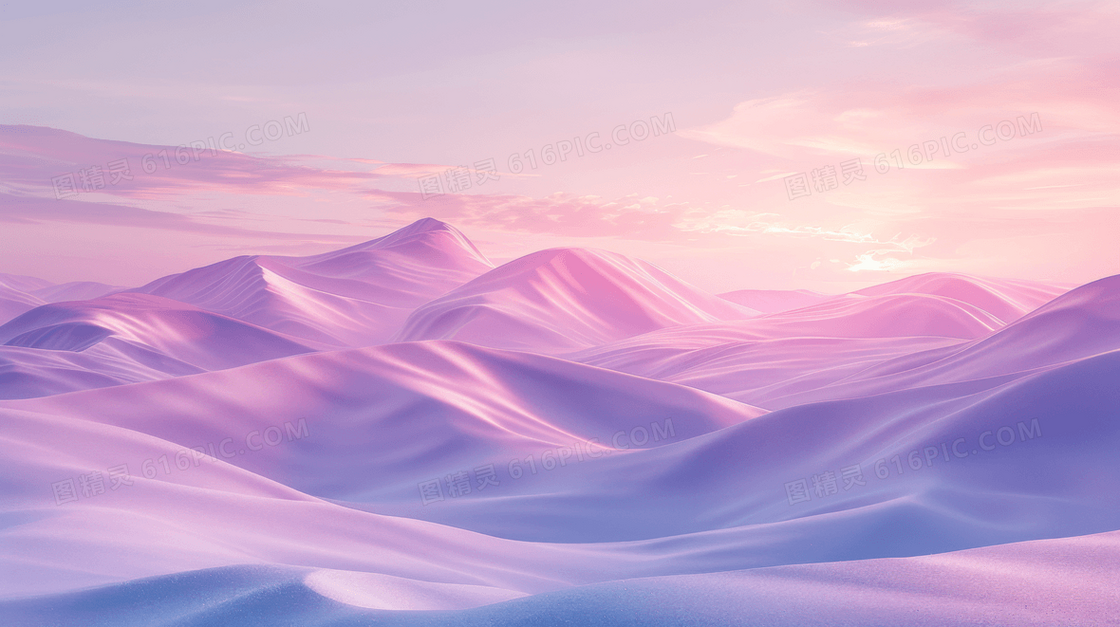 梦幻浪漫紫色沙丘背景
