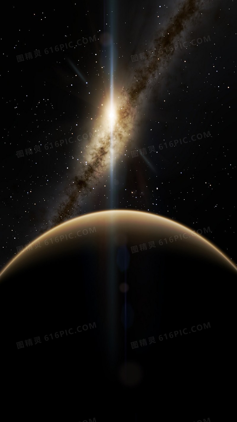 宇宙太空黑色神秘星球h5背景