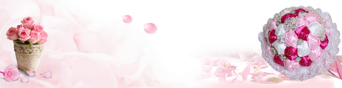 玫瑰手捧花浪漫唯美背景banner