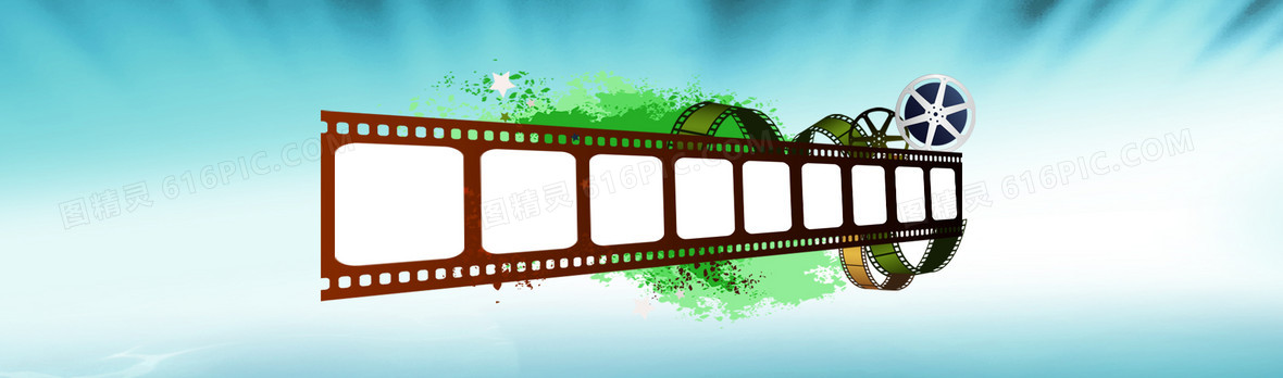 图精灵 背景图库 海报banner > 电影胶片背景banner 分享者:木木
