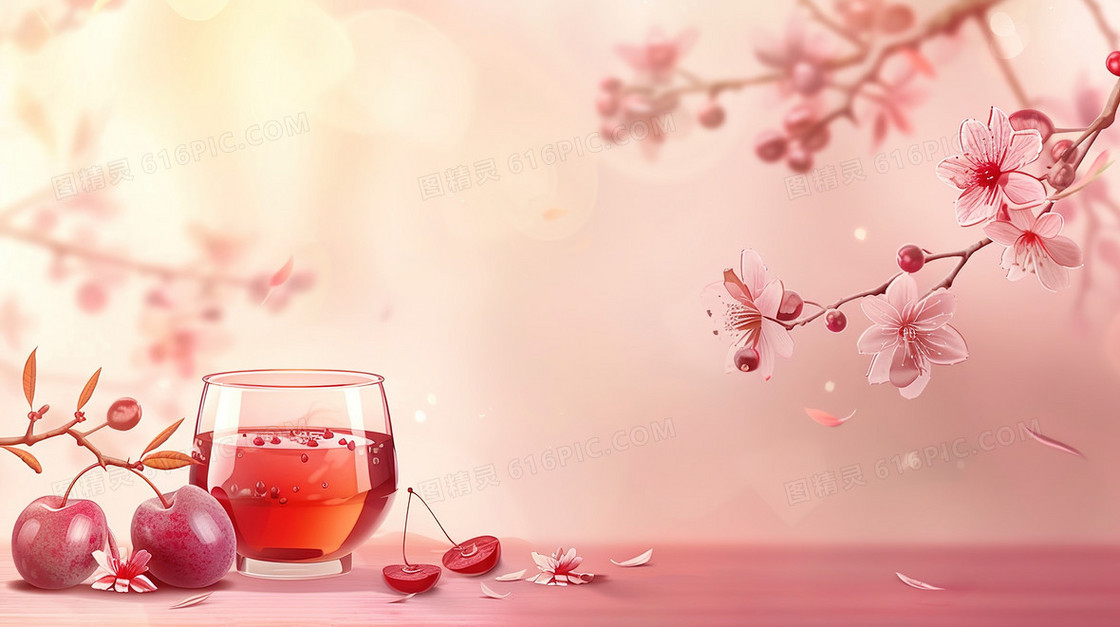 简约梅子酒简约背景