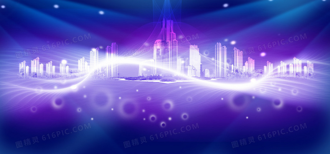 商务城市背景