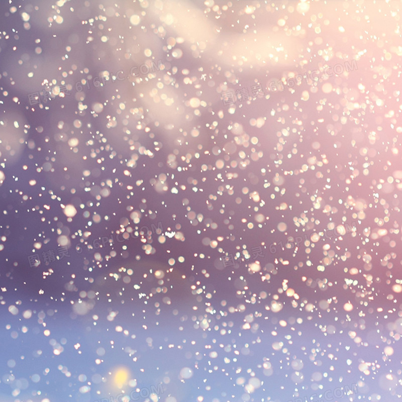 浪漫冬季飘雪背景