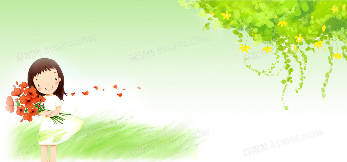 手绘卡通插画背景