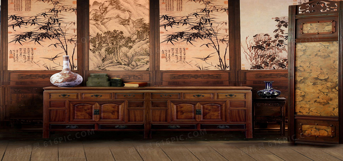 中式家具背景