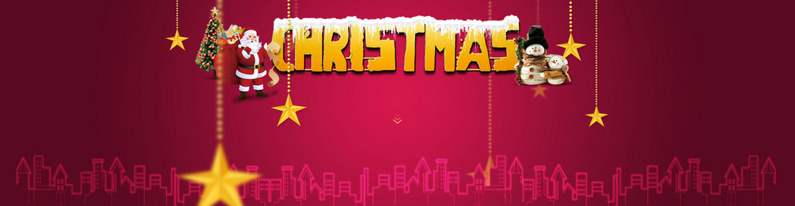 淘宝圣诞节全屏促销海报PSD素材
