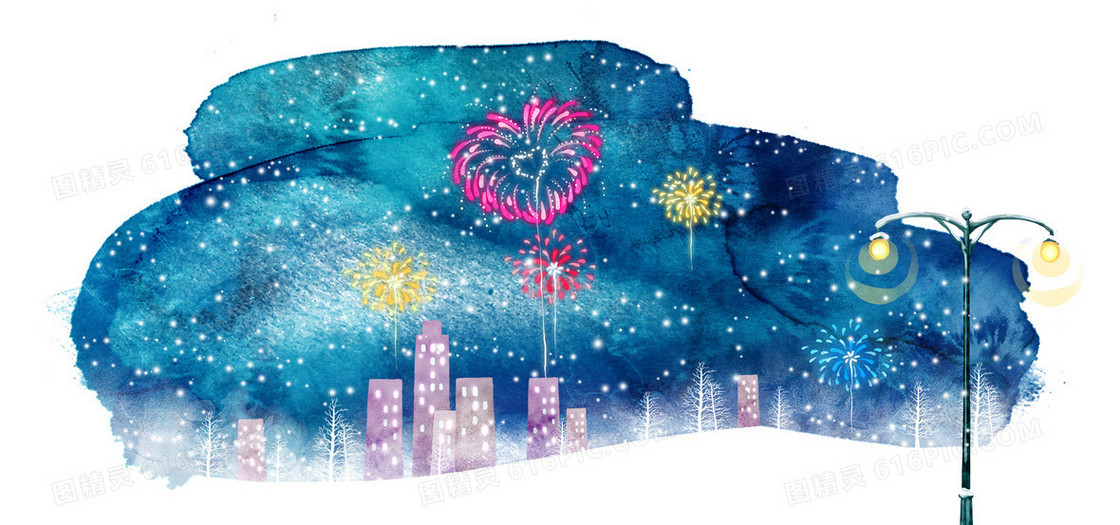 蓝色冬季背景