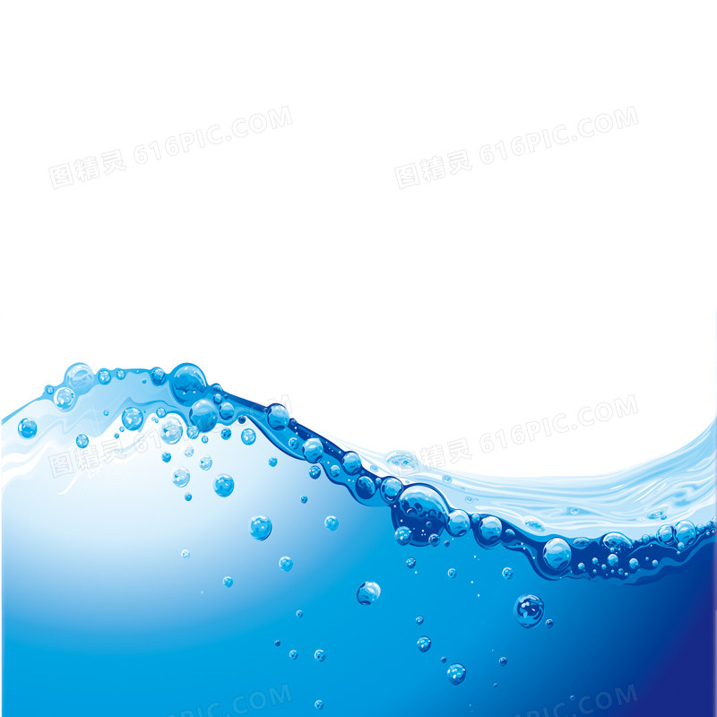 蓝色水背景