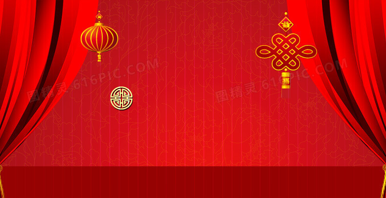 红色喜庆背景