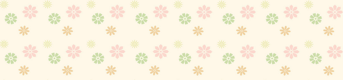 唯美淡雅花纹banner背景