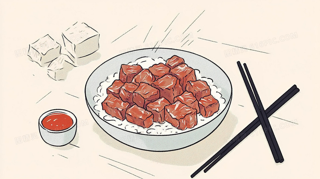 中式红烧五花肉背景