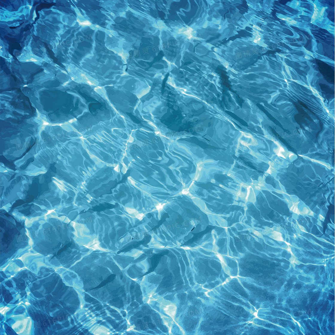 清澈透明的水流形成一个圆环高清PNG素材