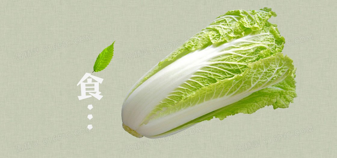 清新文艺蔬菜白菜美食美味食品淘宝背景