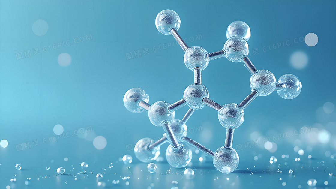 医疗科技分子结构背景