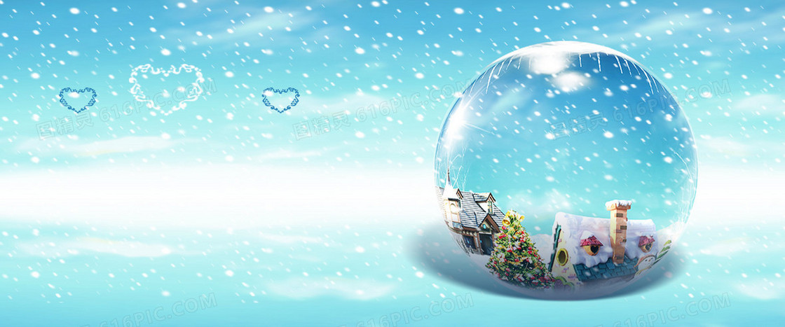 雪天使浪漫背景