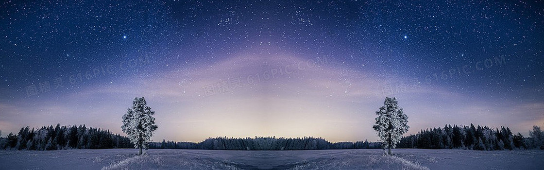 繁星满天海报背景