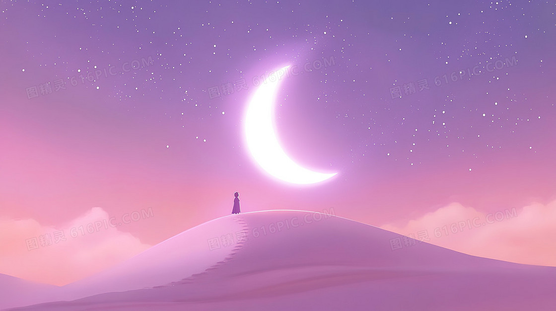 唯美梦幻创意月亮背景