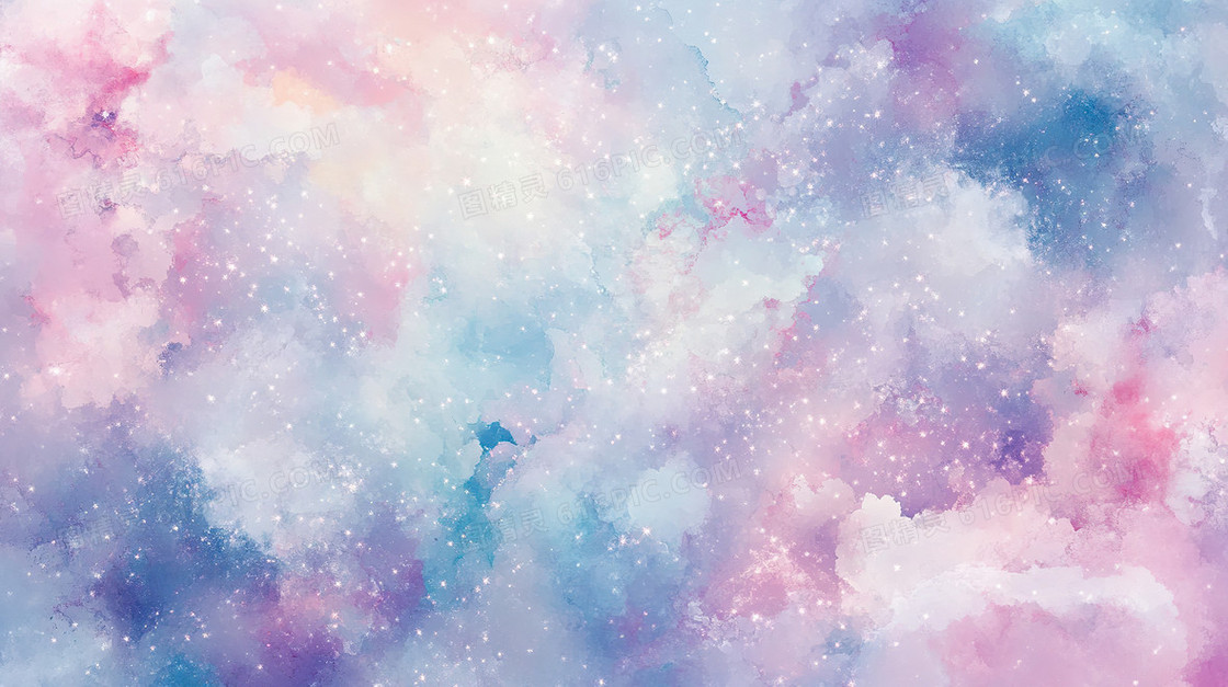 唯美治愈风星云背景
