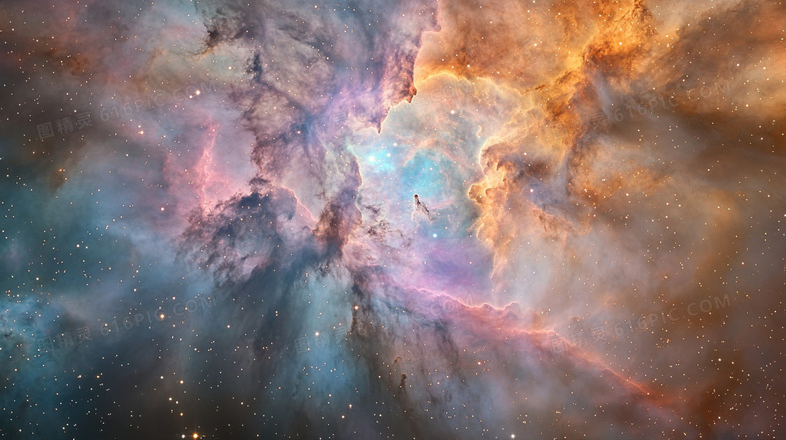 唯美治愈风星云背景