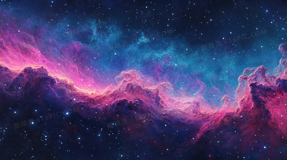 唯美治愈风星云背景