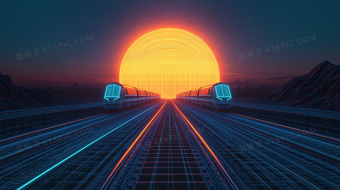 简约交通公路科技感背景