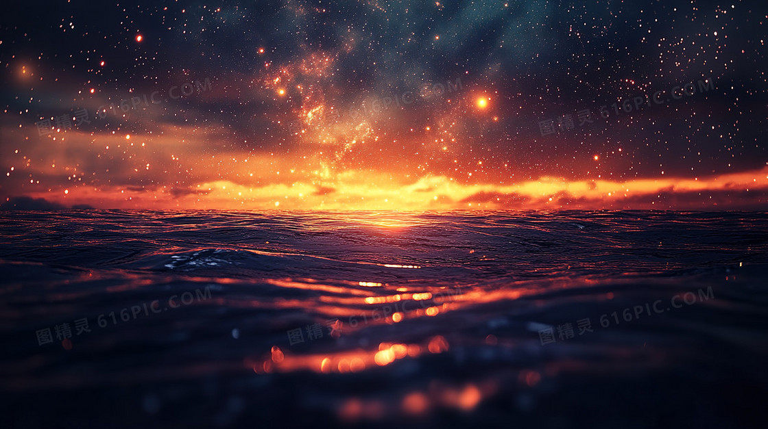 唯美浪漫星空的背景