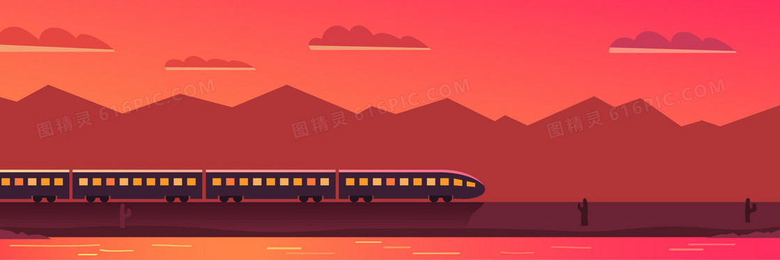 旅行扁平背景