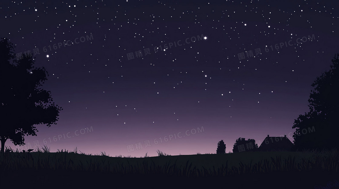 户外星空夜晚背景
